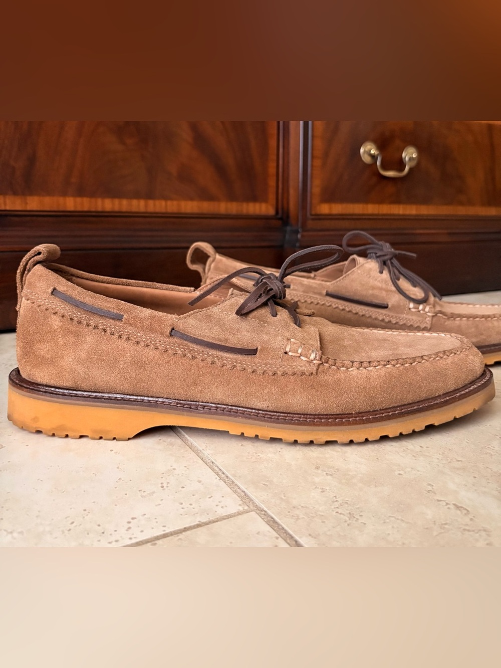 J.Crew Wallace & Barnes Suede Camp Boat Shoes Men's Size 13